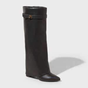 Women's Tambra Fold Over Tall Boots - A New Day